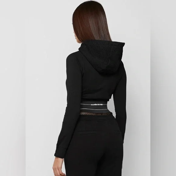 Manière De Voir - Mesh hood banded hoodie - Picture 3 of 4